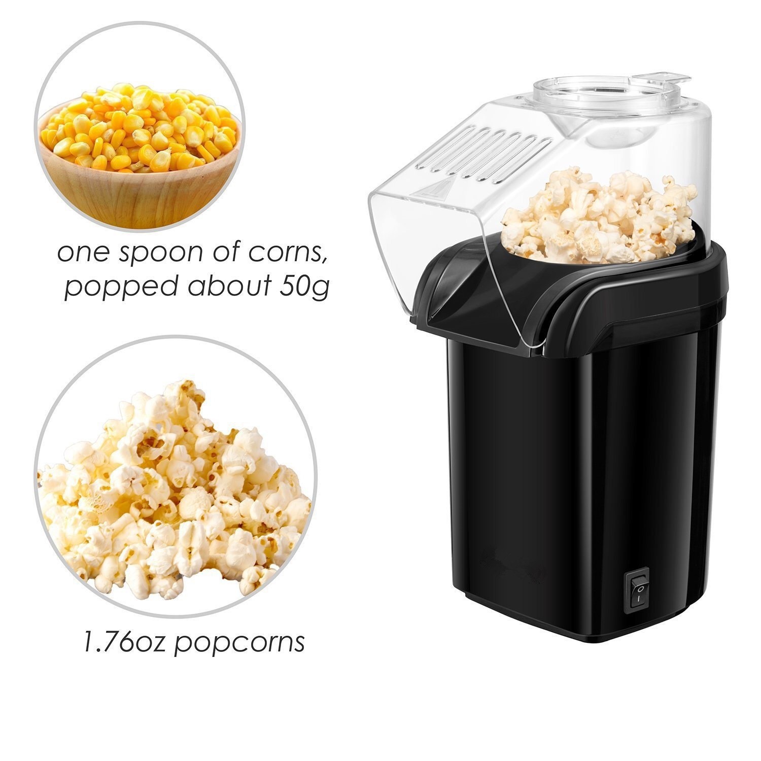 操作が簡単で、家庭用として最適な小型ポップコーン製造機。 - Popcorn のレビューと価格
